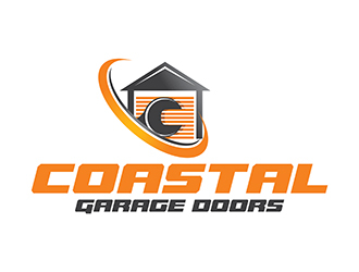 Coastal Garage Doors logo design by gitzart