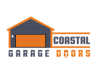 Coastal Garage Doors logo design by Suvendu