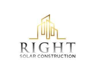 Right Solar Construction logo design by mukleyRx