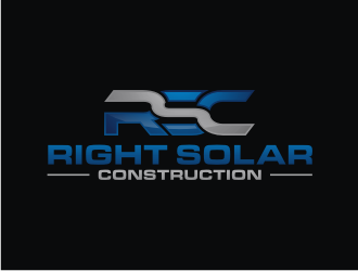 Right Solar Construction logo design by muda_belia