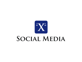 X Social Media logo design by mbamboex