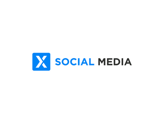 X Social Media logo design by alby