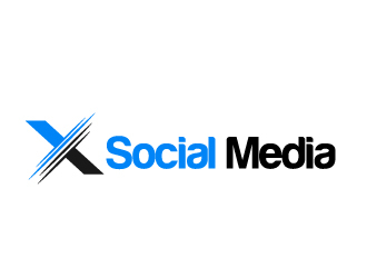 X Social Media logo design by AamirKhan