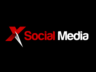 X Social Media logo design by AamirKhan