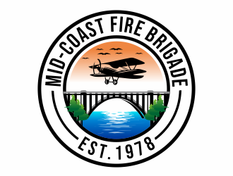 Mid-Coast Fire Brigade  logo design by hidro