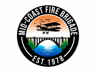 Mid-Coast Fire Brigade  logo design by hidro
