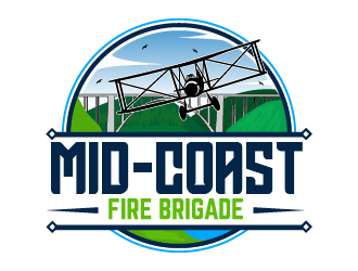 Mid-Coast Fire Brigade  logo design by Suvendu
