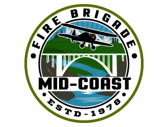 Mid-Coast Fire Brigade  logo design by Suvendu