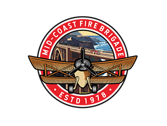 Mid-Coast Fire Brigade  logo design by rahmatillah11