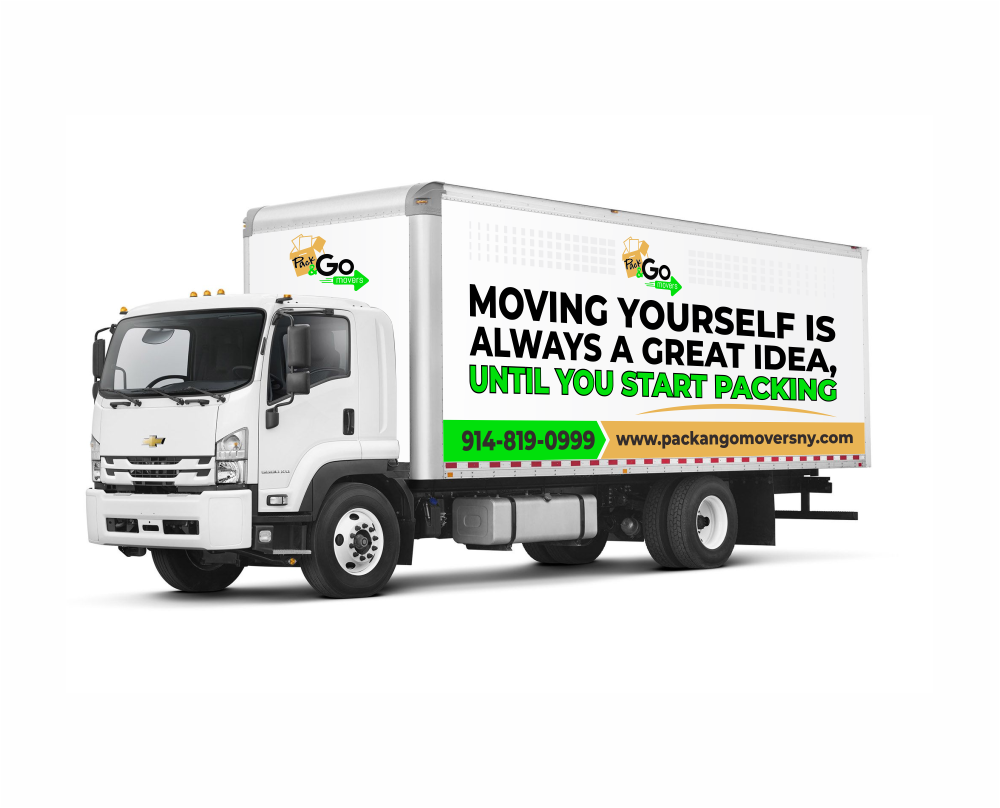 Pack & Go Movers  logo design by mutafailan