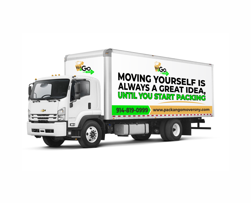 Pack & Go Movers  logo design by mutafailan