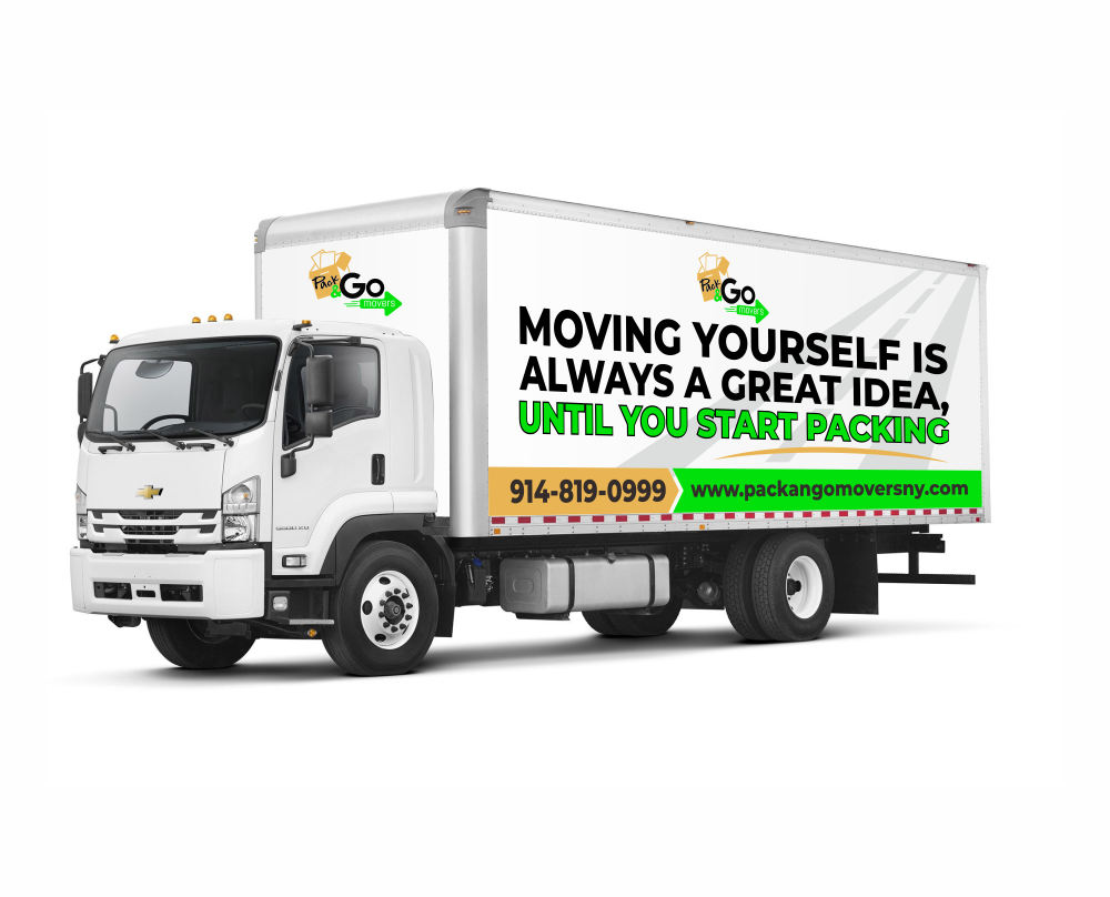 Pack & Go Movers  logo design by mutafailan