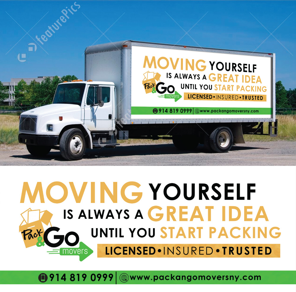 Pack & Go Movers  logo design by Godvibes