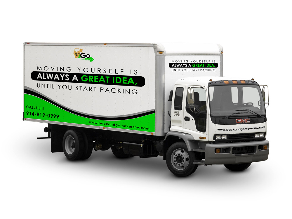 Pack & Go Movers  logo design by Gelotine