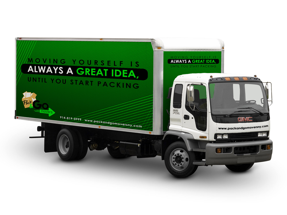 Pack & Go Movers  logo design by Gelotine