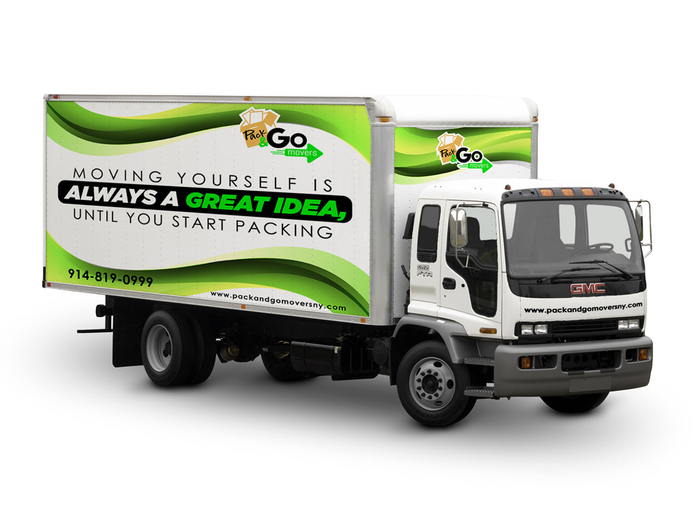 Pack & Go Movers  logo design by Gelotine
