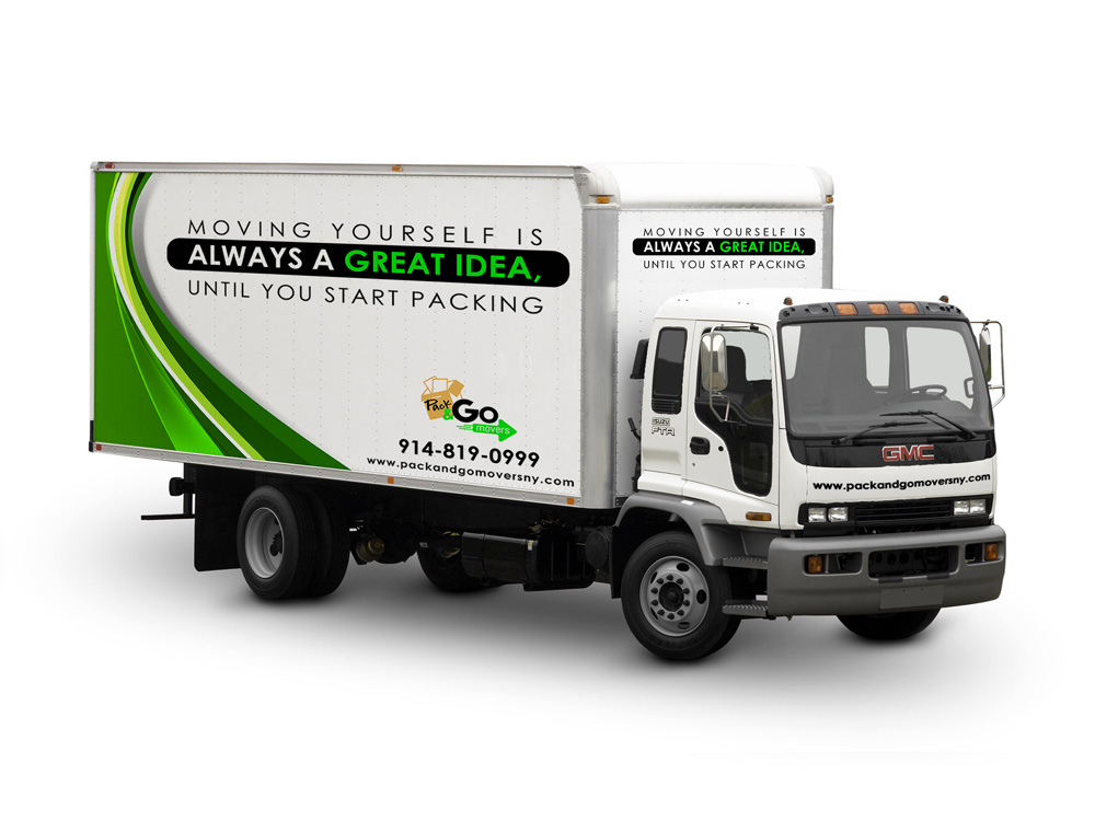 Pack & Go Movers  logo design by Gelotine