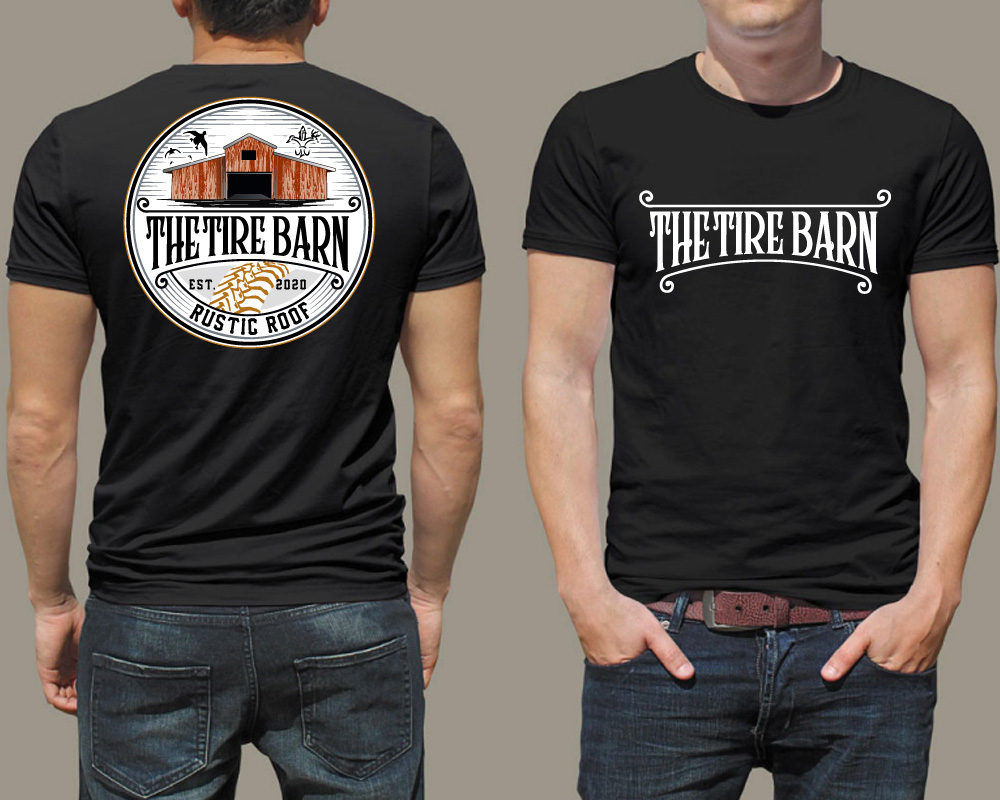 The Tire Barn & Rustic Roof logo design by Boomstudioz