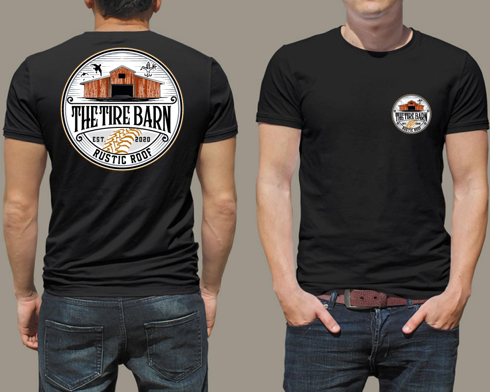 The Tire Barn & Rustic Roof logo design by Boomstudioz