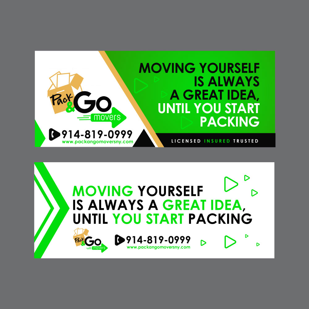 Pack & Go Movers  logo design by yans