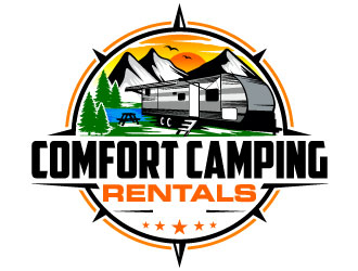 Comfort Camping Rentals logo design by Suvendu