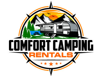 Comfort Camping Rentals Logo Design