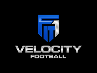Fit 1 Velocity Football logo design by GassPoll