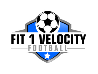 Fit 1 Velocity Football logo design by AamirKhan