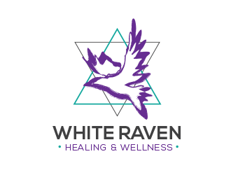 White Raven Healing & Wellness logo design by AdenDesign