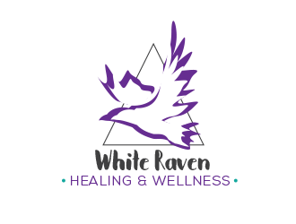 White Raven Healing & Wellness logo design by AdenDesign