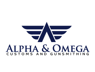Alpha & Omega Customs and Gunsmithing logo design by AamirKhan