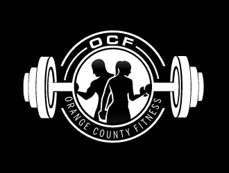 Orange County Fitness (OCF) logo design by AamirKhan