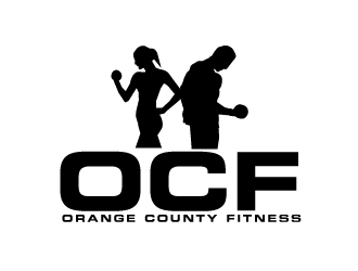 Orange County Fitness (OCF) logo design by AamirKhan