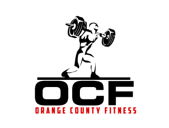 Orange County Fitness (OCF) logo design by AamirKhan