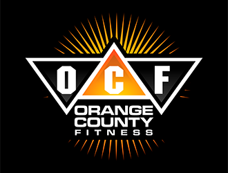Orange County Fitness (OCF) logo design by enzidesign