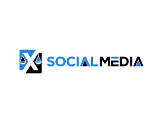 X Social Media logo design by goblin