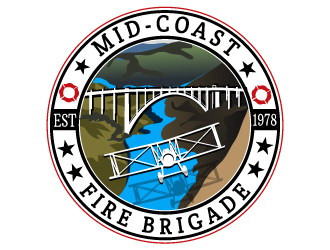 Mid-Coast Fire Brigade  logo design by LucidSketch