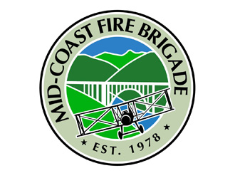 Mid-Coast Fire Brigade  logo design by DreamLogoDesign