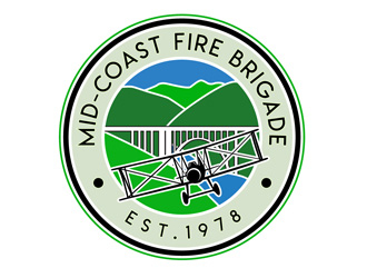 Mid-Coast Fire Brigade  logo design by DreamLogoDesign