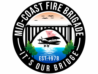 Mid-Coast Fire Brigade  logo design by hidro