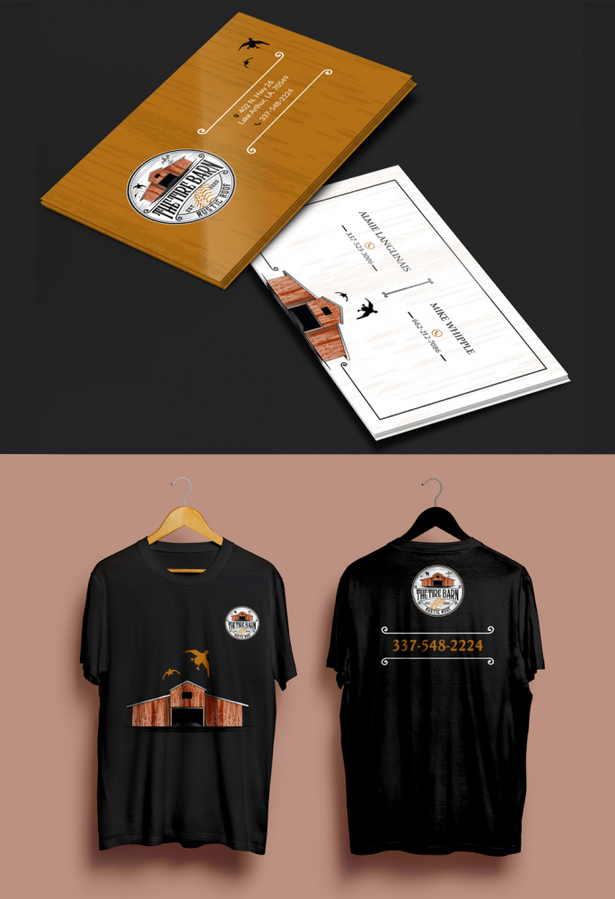 The Tire Barn & Rustic Roof logo design by DreamLogoDesign