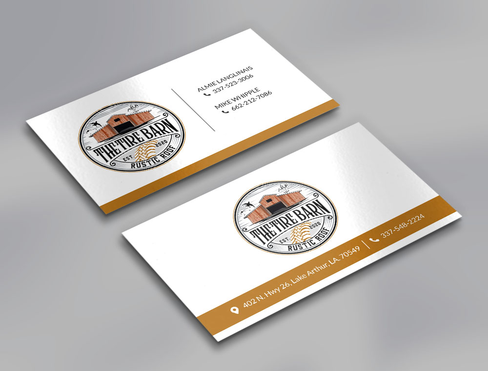 The Tire Barn & Rustic Roof logo design by fritsB