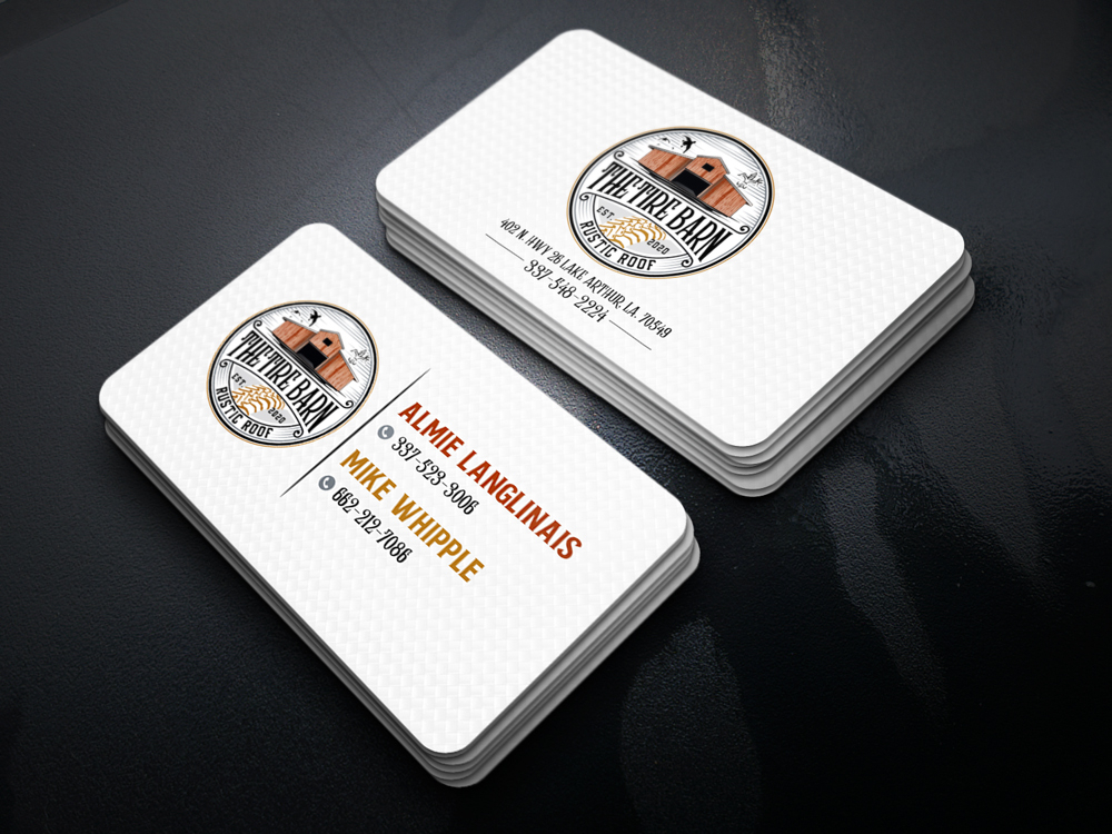 The Tire Barn & Rustic Roof logo design by KHAI