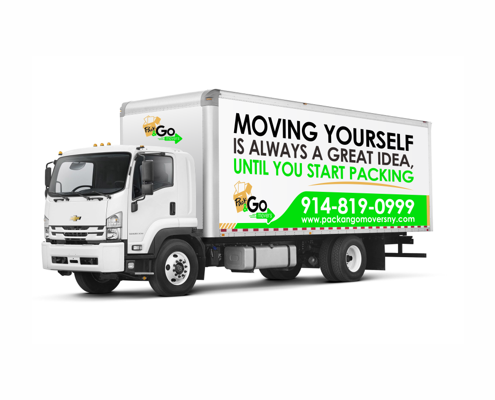 Pack & Go Movers  logo design by mutafailan