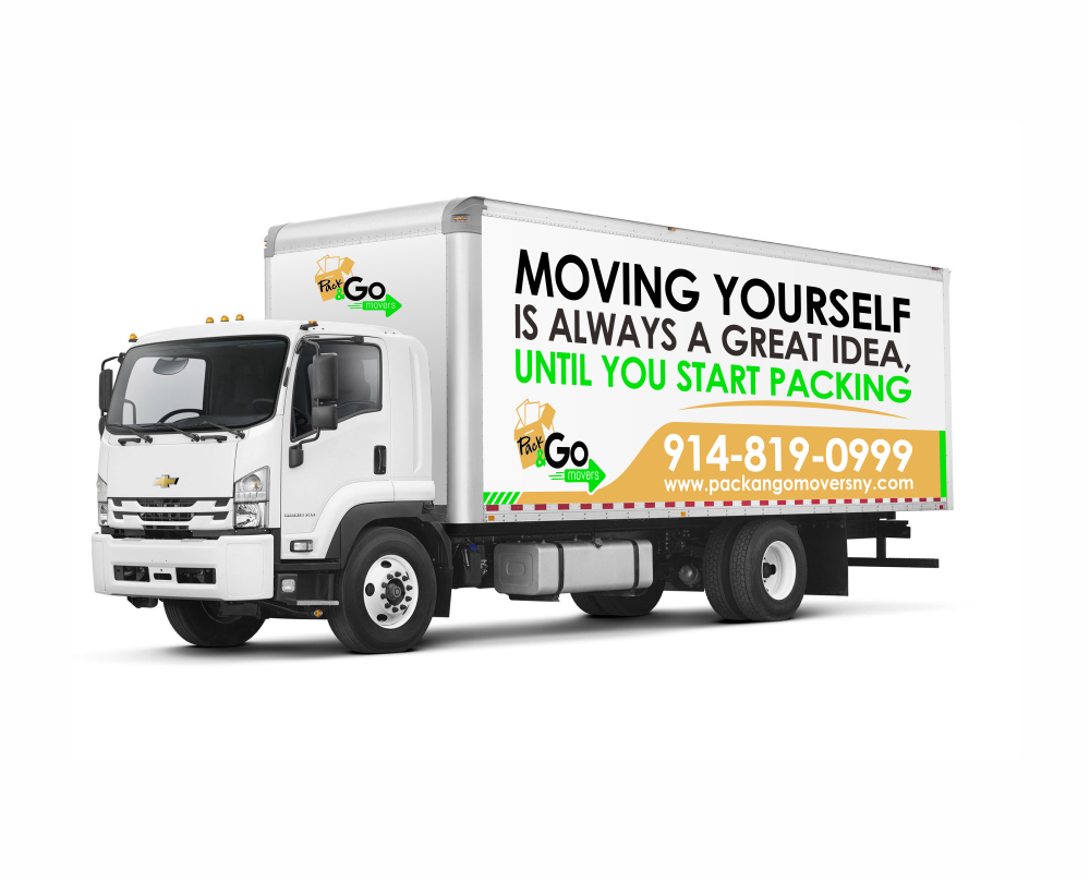 Pack & Go Movers  logo design by mutafailan