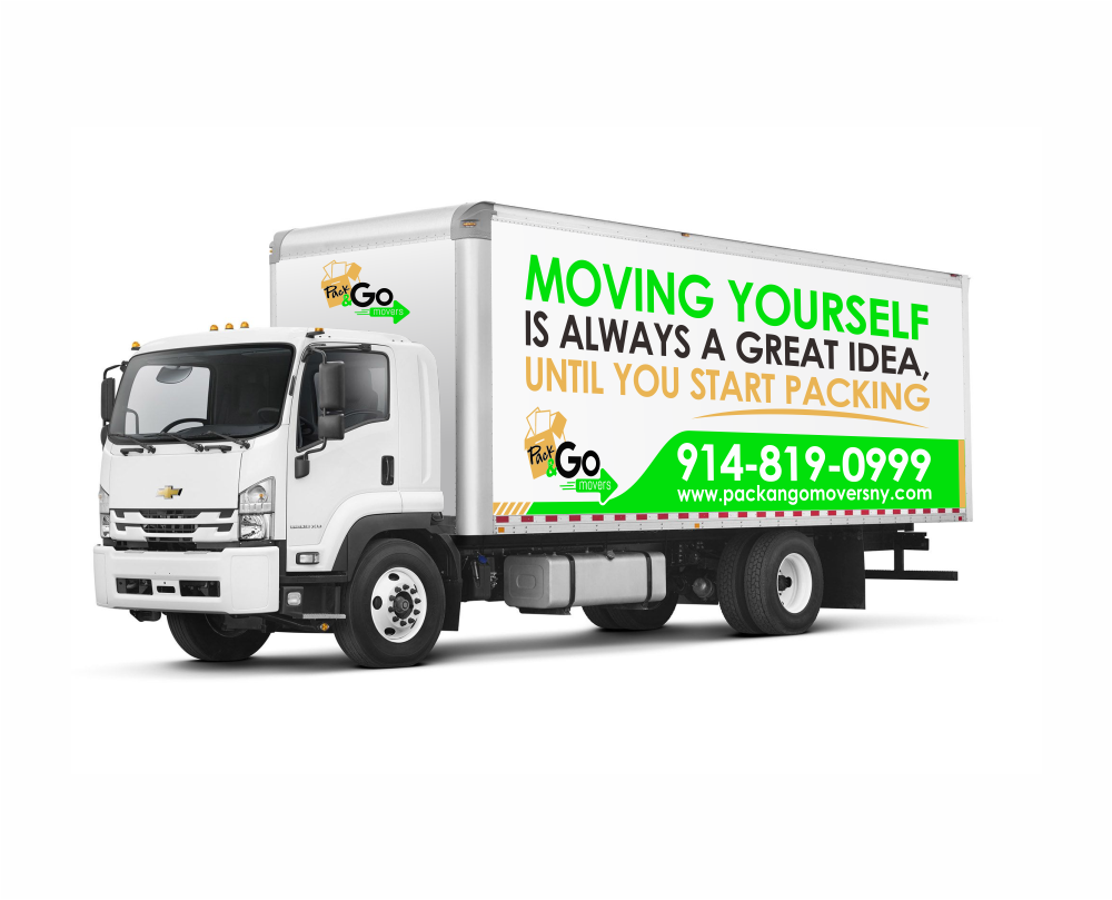 Pack & Go Movers  logo design by mutafailan