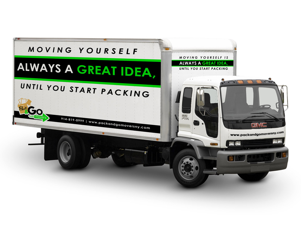 Pack & Go Movers  logo design by Gelotine