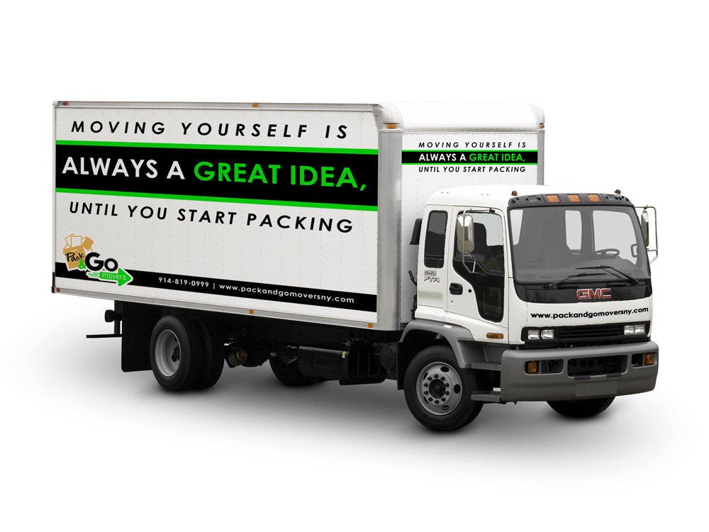 Pack & Go Movers  logo design by Gelotine