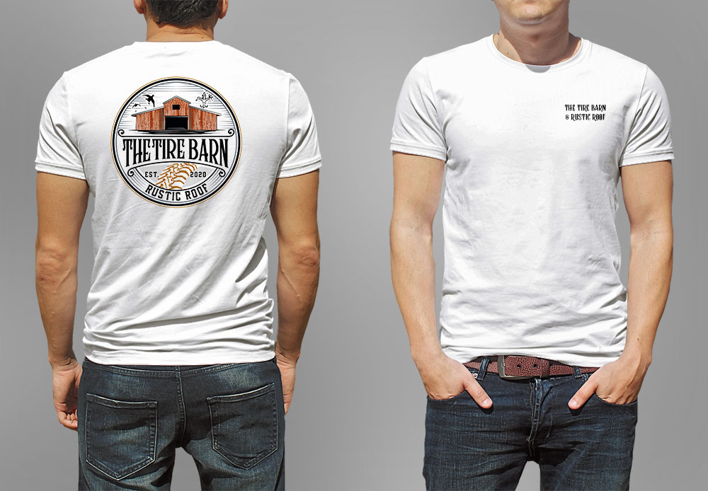 The Tire Barn & Rustic Roof logo design by fritsB