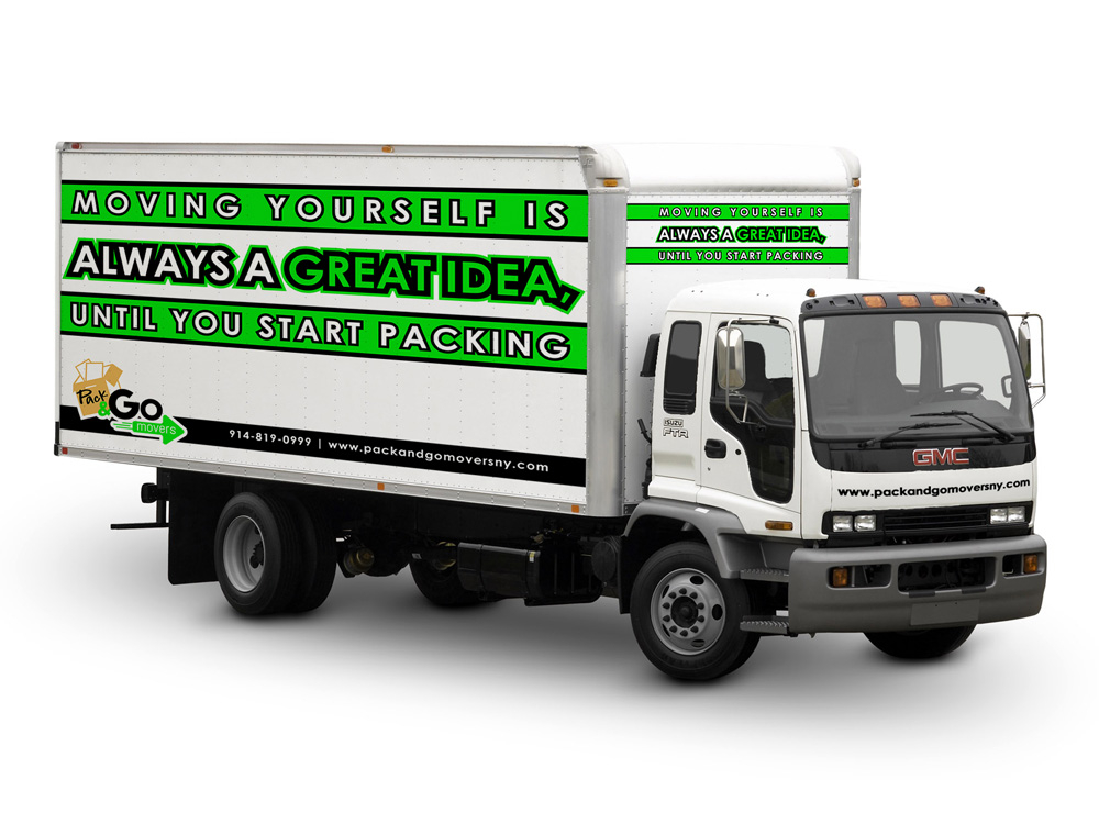 Pack & Go Movers  logo design by Gelotine